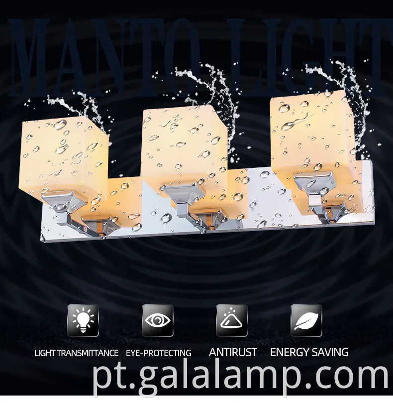 Luz de vaidade do banheiro liderado contemporâneo para interiores elegantes